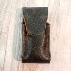 Authentic Louis Vuitton Cigarette Case Monogram Beige Monogram Canvas